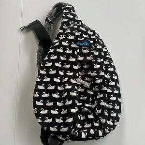 KAVU SWAN LOVE Cotton cross-body bag